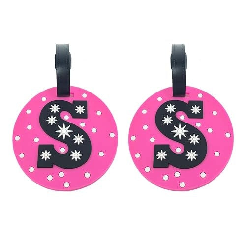 LUGGAGE LABEL SILICONE MONOGRAM LETTER SUITCASE GIFT TRAVEL silicone Brand no brand
