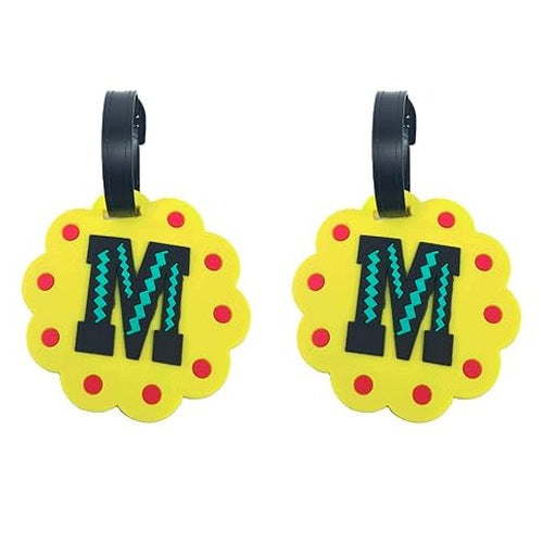 LUGGAGE LABEL SILICONE MONOGRAM LETTER SUITCASE GIFT TRAVEL silicone