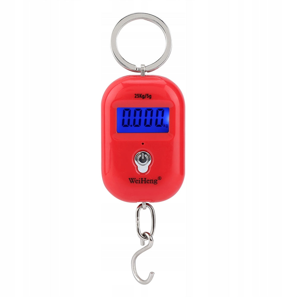 LUGGAGE SCALE AIR TRAVEL POCKET LCD 25kg/5g HOOK