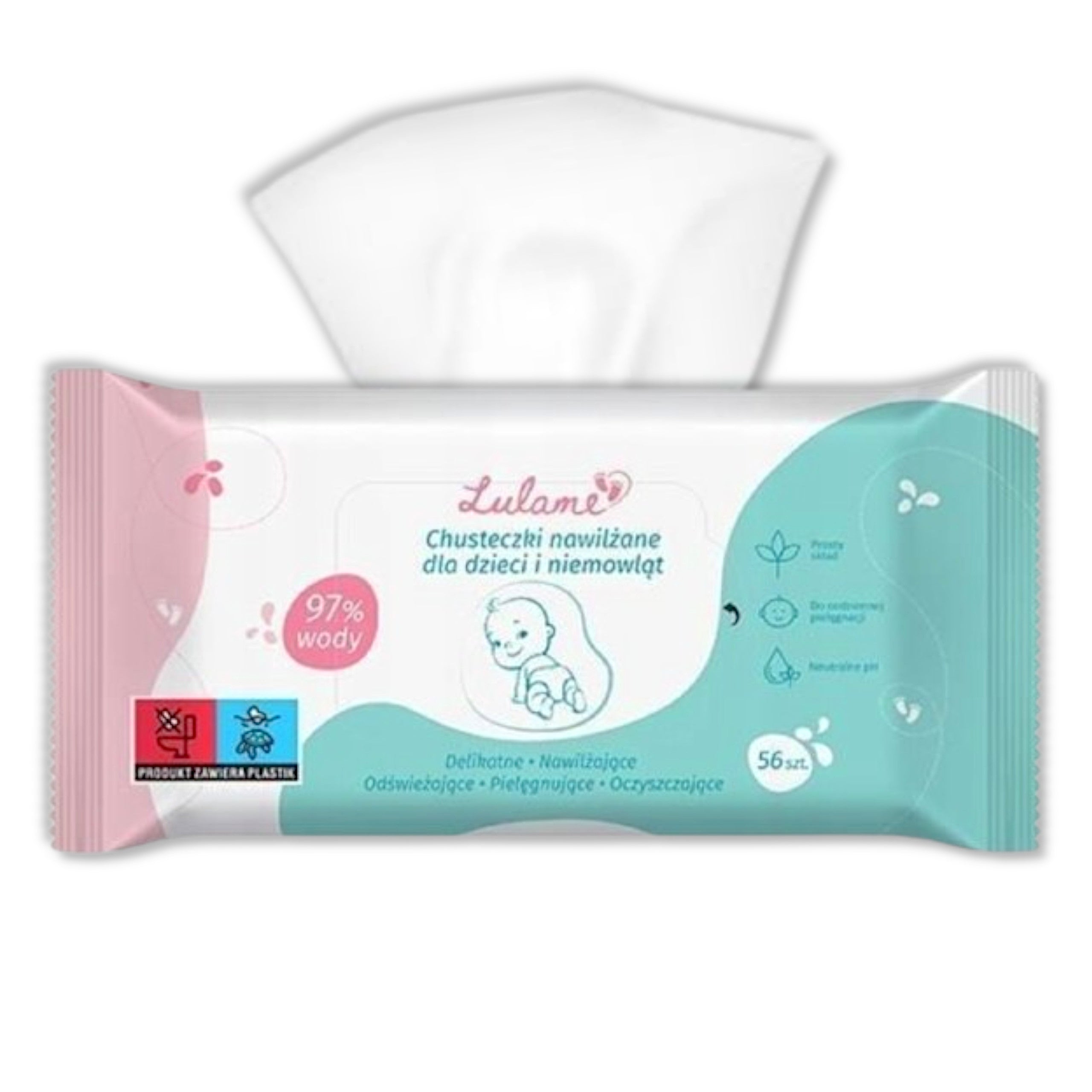 LULAME WET WIPES FOR CHILDREN AND INFANTS 56 PCS Manufacturer code 5902666654755