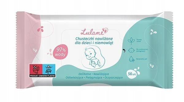 LULAME WET WIPES FOR CHILDREN AND INFANTS 56 PCS