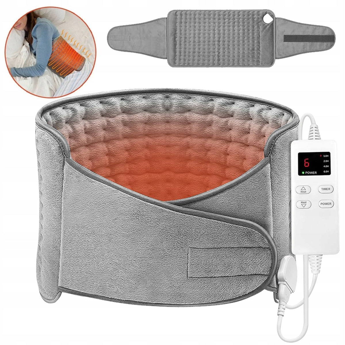 LUMBAR BELT ELECTRIC WARMING HEATING MAT CUSHION 126 x 30