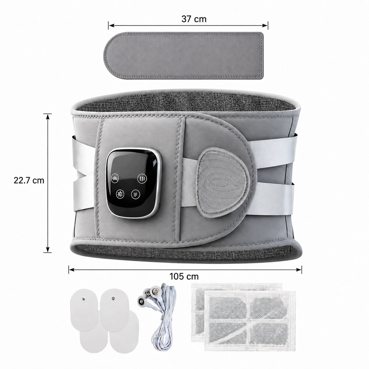LUMBAR MASSAGE BELT VIBRATION HEATING LUMBAR SUPPORT RED LIGHT Packaging status original