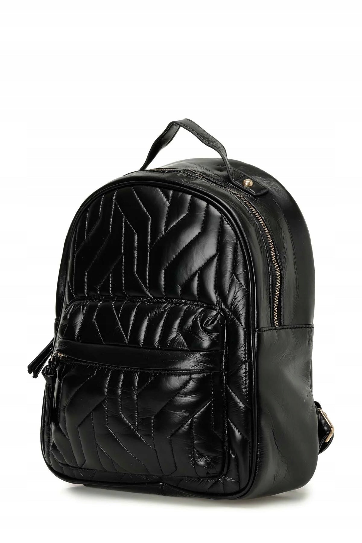LUMBERJACK WOMEN'S BACKPACK BLACK QUILTED WITH POCKET ZIP-UP 5GA Gender woman