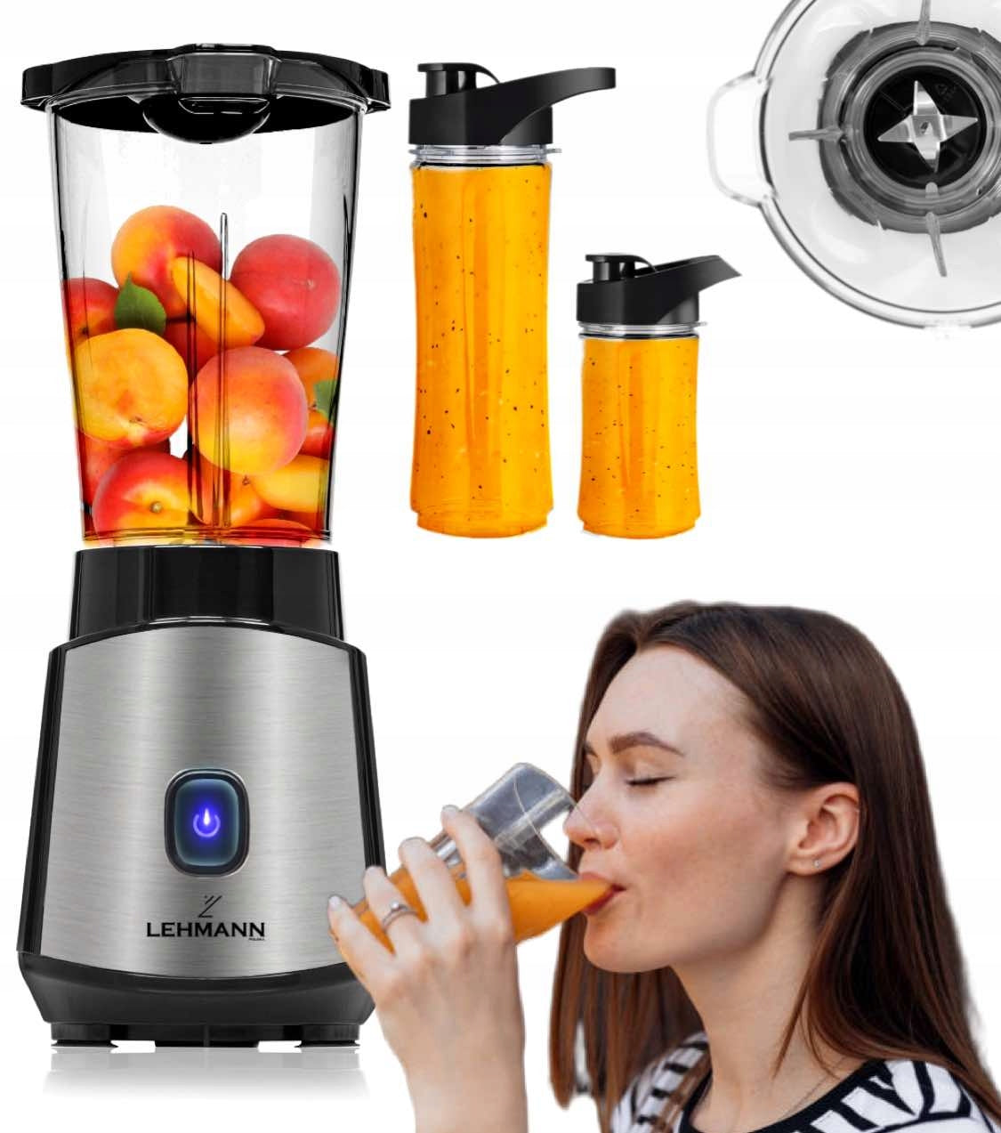 LUNCH BLENDER FOR AFTERNOON TEA SOUPS+BIDON QUICK MIXER SHREDS CRUMBS