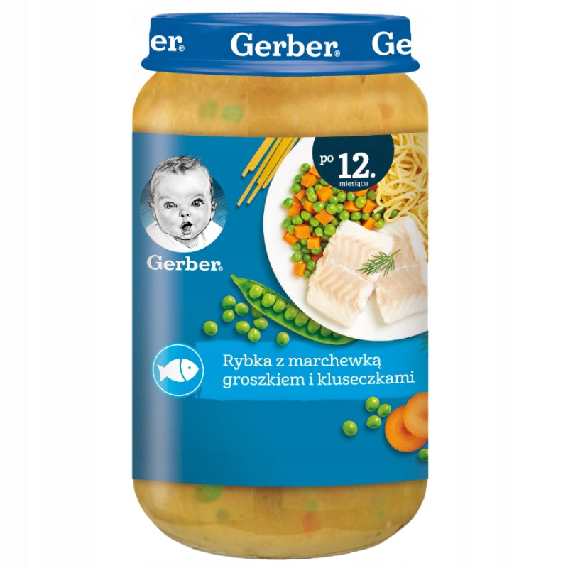 LUNCHES GERBER for Children after 12 months Mega Set Mix of Flavours 6 x 250g Brand Gerber