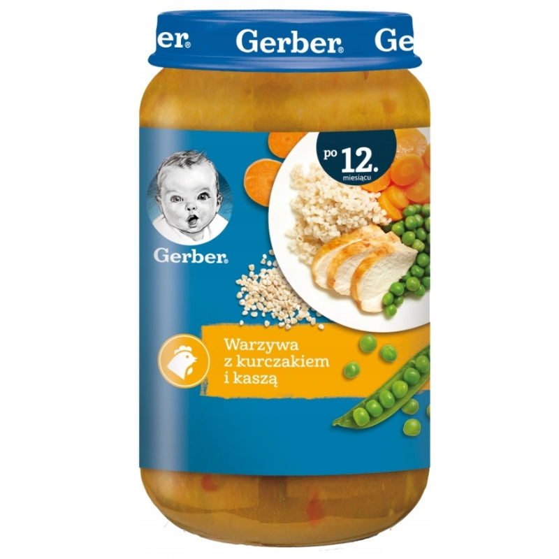 LUNCHES GERBER for Children after 12 months Mega Set Mix of Flavours 6 x 250g Manufacturer code 5906601096198