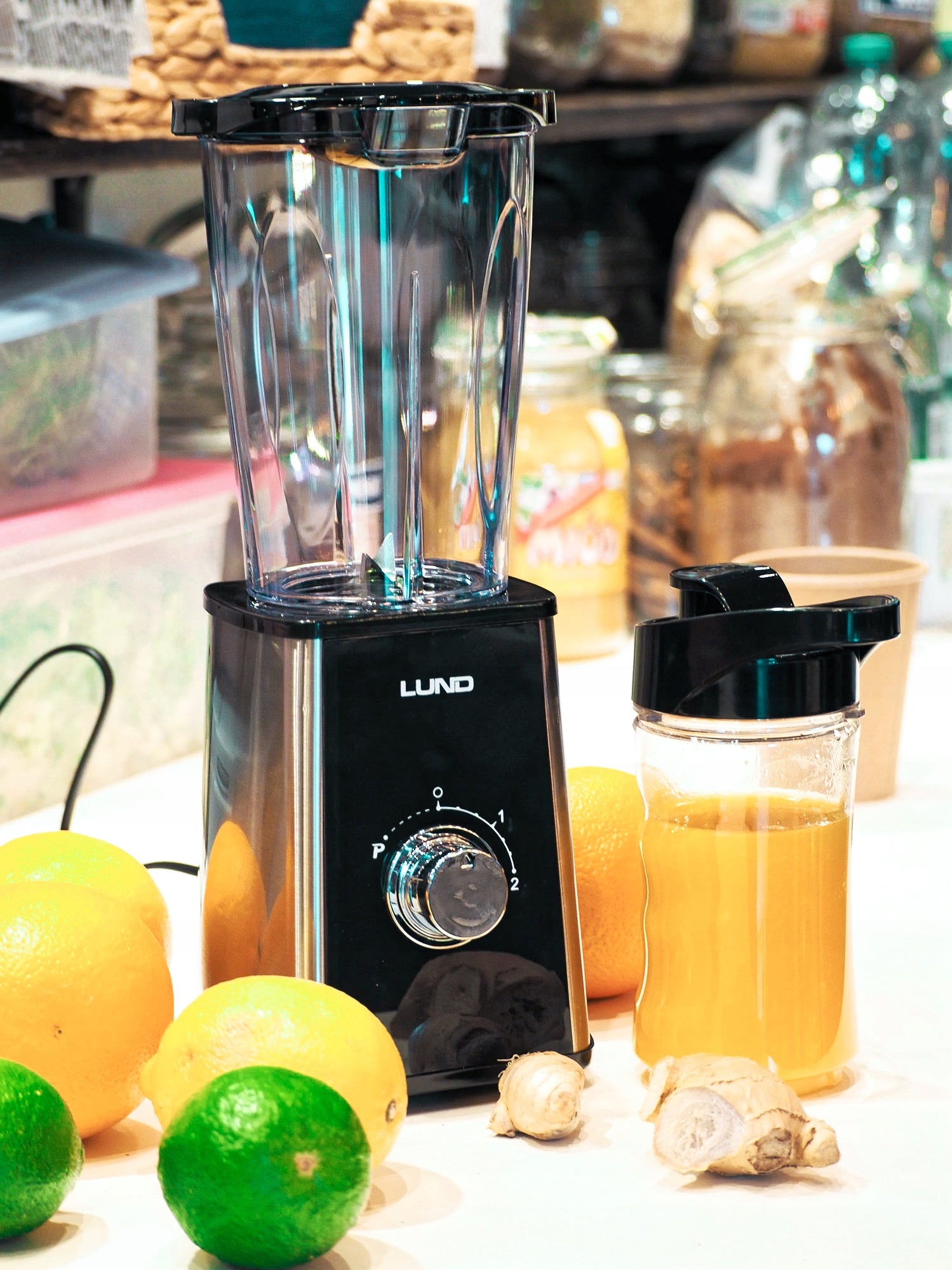 LUND CUP BLENDER 1L 500W FOR SMOOTHIE COCKTAILS 2 BOTTLES Manufacturer code LUND_67702