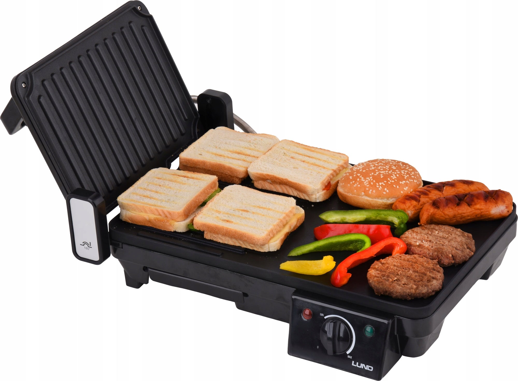 LUND ELECTRIC GRILL 2000W FOLDING TABLE 2IN1 ADJUSTABLE 67455 Model 571611798