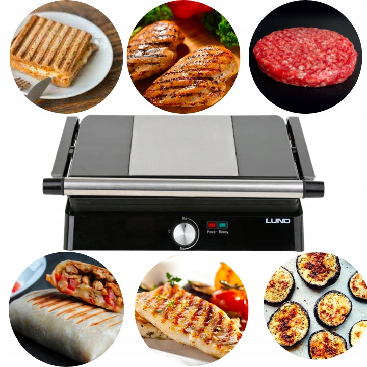 LUND ELECTRIC GRILL 2200W, 29X23CM Housing material synthetic material