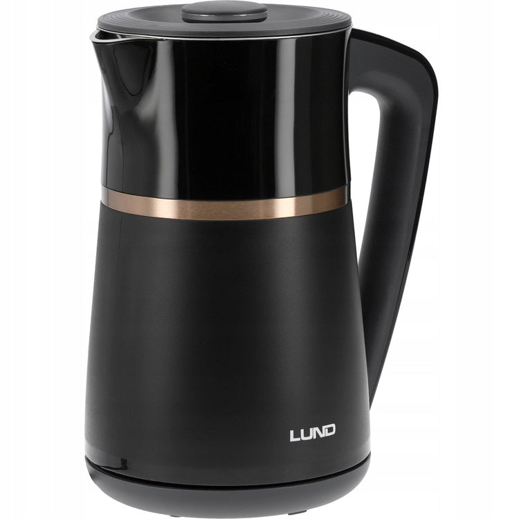 LUND ELECTRIC KETTLE 22000W 1,7L BLACK WITH ADJUSTABLE TEMPERATURE 40-100°68217 Brand Lund