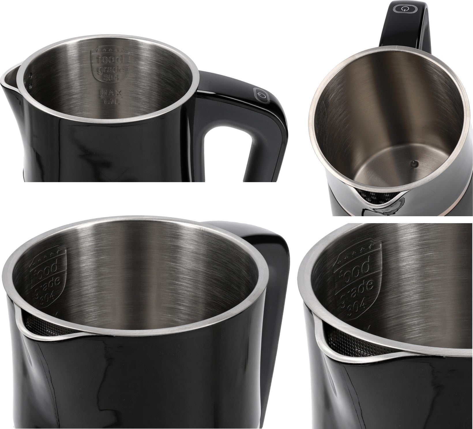 LUND ELECTRIC KETTLE 22000W 1,7L BLACK WITH ADJUSTABLE TEMPERATURE 40-100°68217 Capacity 1.7 l