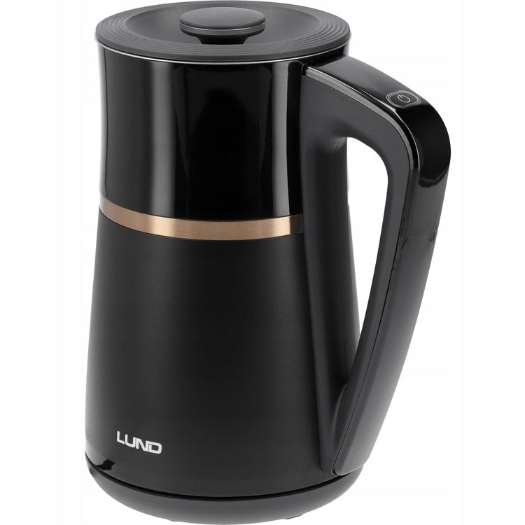 LUND ELECTRIC KETTLE 22000W 1,7L BLACK WITH ADJUSTABLE TEMPERATURE 40-100°68217 Model 68217
