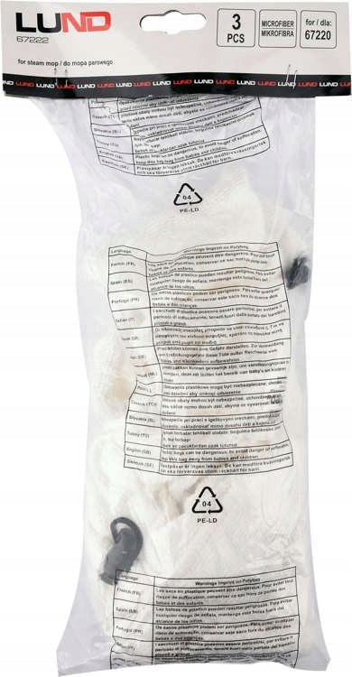 LUND MICROFIBER FOR STEAM MOP 67220 - 3PCS Manufacturer code 67222