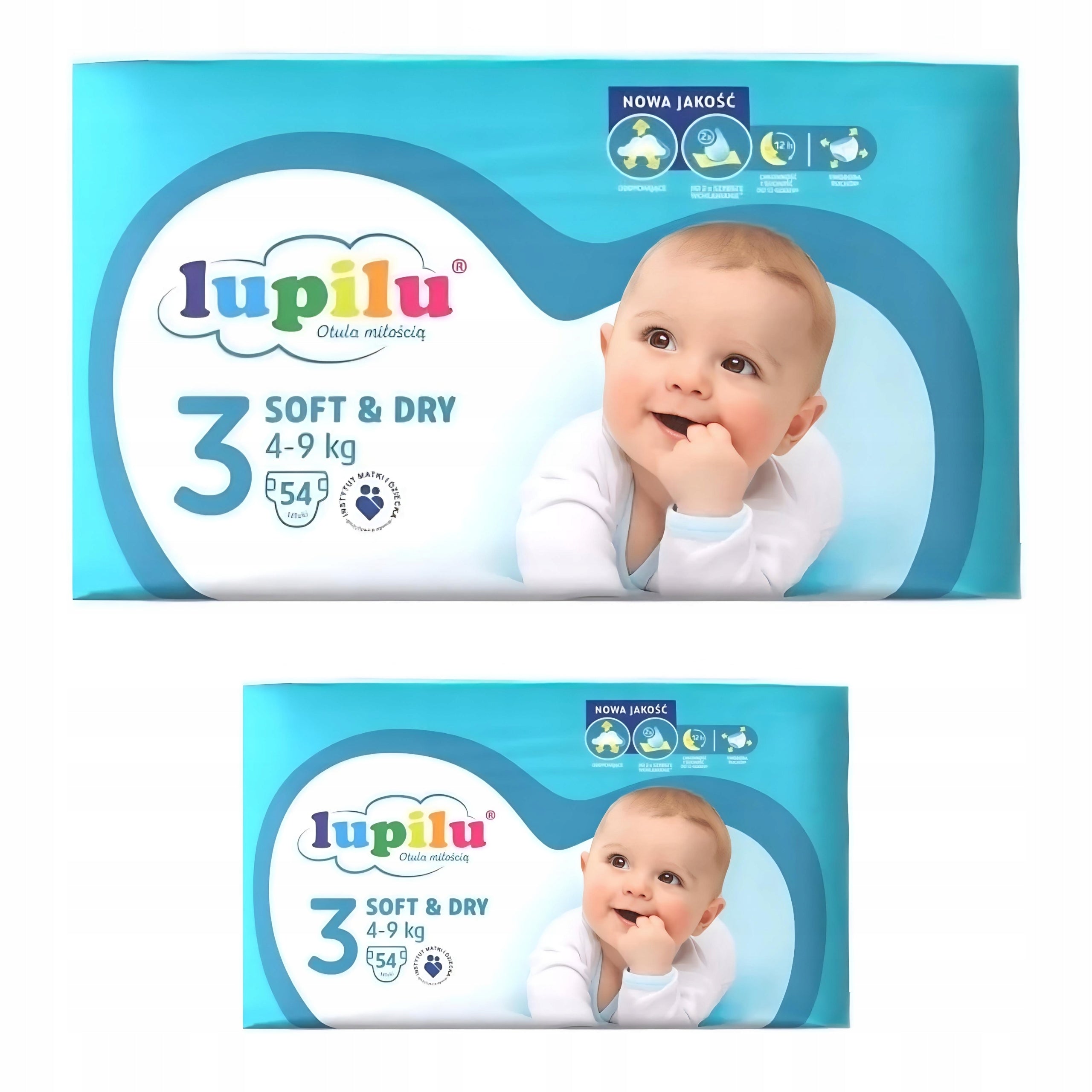 LUPILU Soft & Dry Diapers Size 3 4-9 kg 108 pieces