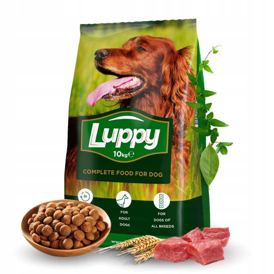 LUPPY Complete Dry Food for Active Dogs Vitamins 10 kg