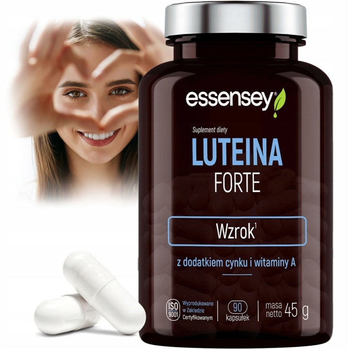 LUTEIN FORTE + VITAMIN A + ZINC For Eyes MAX PORTION 90 DAYS VEGETARIAN Packaging status original