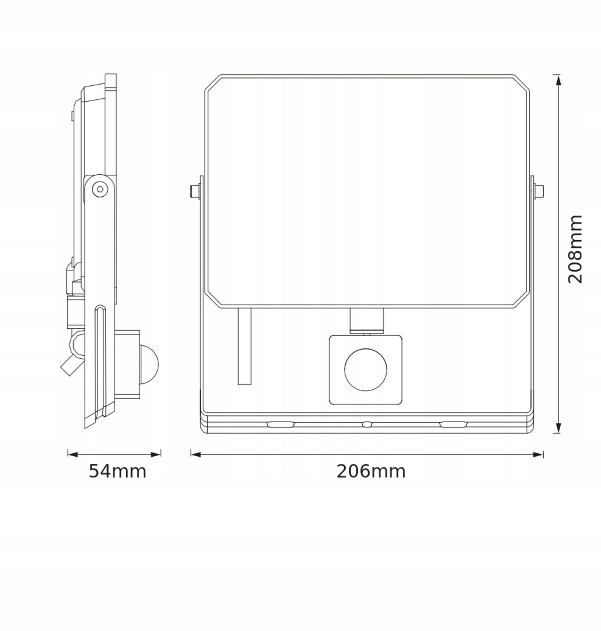 LUX LED FLOODLIGHT WITH SENSOR 50W 4000K 4500lm OSRAM Brand Osram