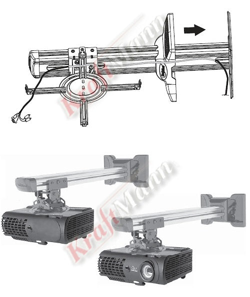 LUX Wall Mount 120 CM For 18KG Projector EAN (GTIN) 5904107795560