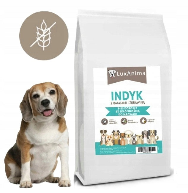 LUXANIMA LIGHT TURKEY WITH SWEET POTATOES AND CRANBERRIES FOOD FOR OVERWEIGHT DOGS 6 KG