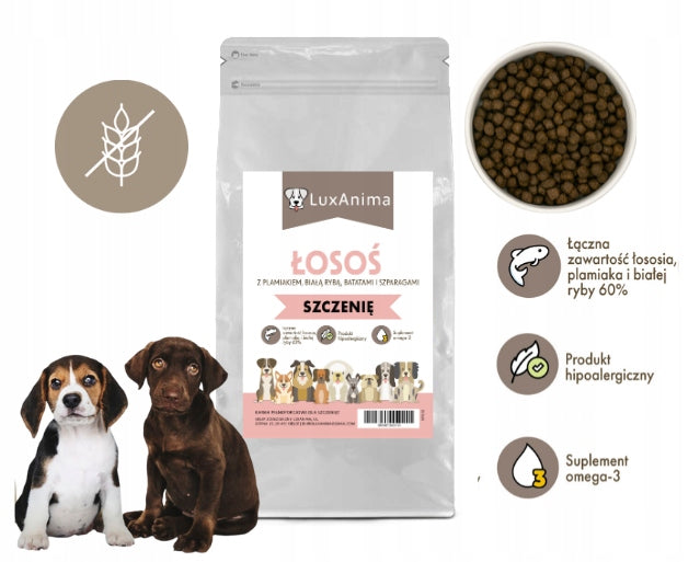 LUXANIMA SALMON WITH HADDOCK GRAIN-FREE FOOD FOR PUPPIES 2 KG Packaging status original