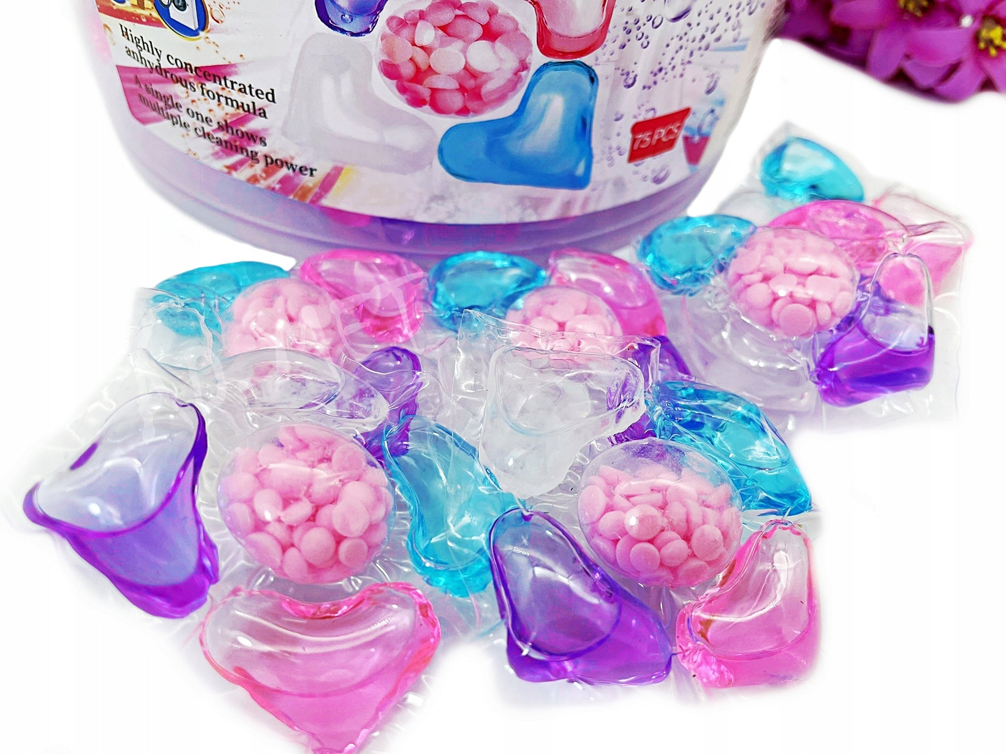 LUXELUX Scented Gel Washing Capsules 5in1 Bucket 75 Pack Packaging status original