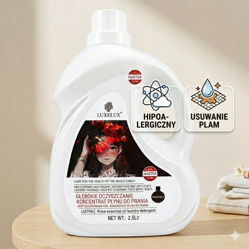 LUXELUX Washing Liquid 2.5L Rose Scent, Deep Cleaning Brand LUXELUX