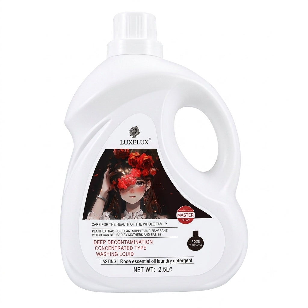LUXELUX Washing Liquid 2.5L Rose Scent, Deep Cleaning