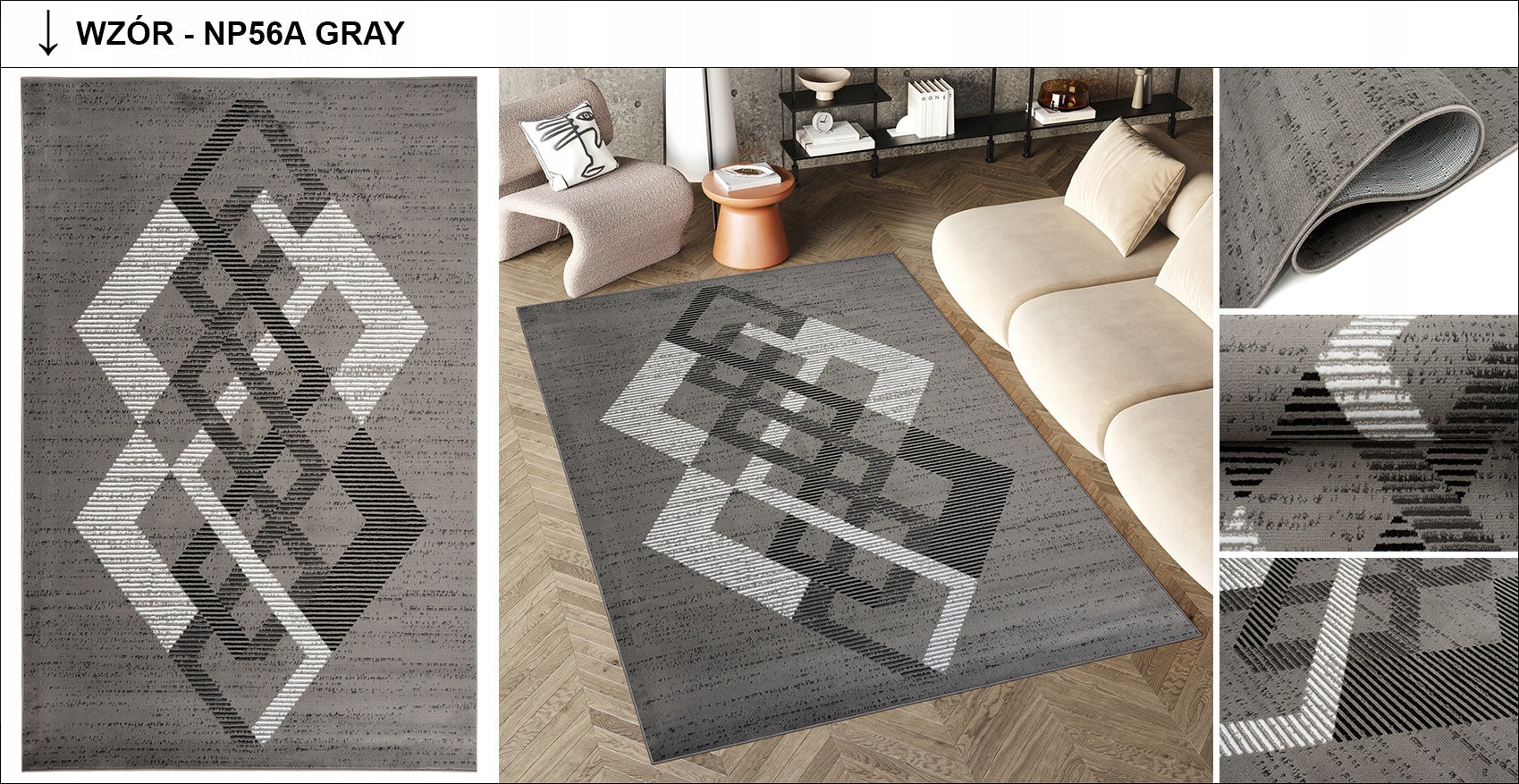 LUXURY Carpet 160x220 BCF Soft Modern Elegant Fashionable Various Patterns Manufacturer code Dywan LUXURY BCF Miękki Nowoczesny Elegancki