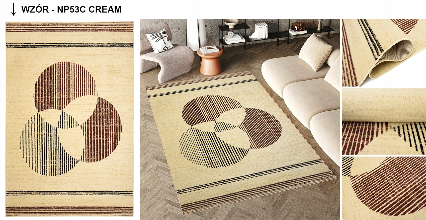LUXURY Carpet 80x150 BCF Soft Modern Elegant Fashionable Various Patterns Brand Dywany Chemex
