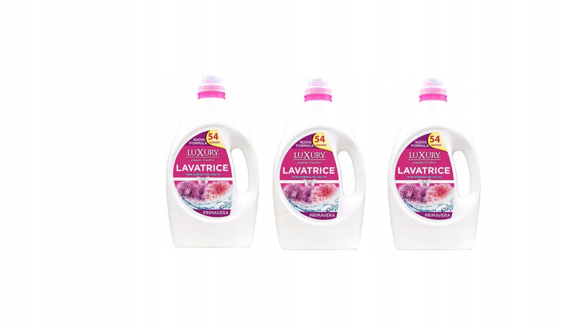 LUXURY UNIVERSAL Laundry Liquid PRIMAVERA 2,7L IT AUCTION APPLIES TO 3PCS