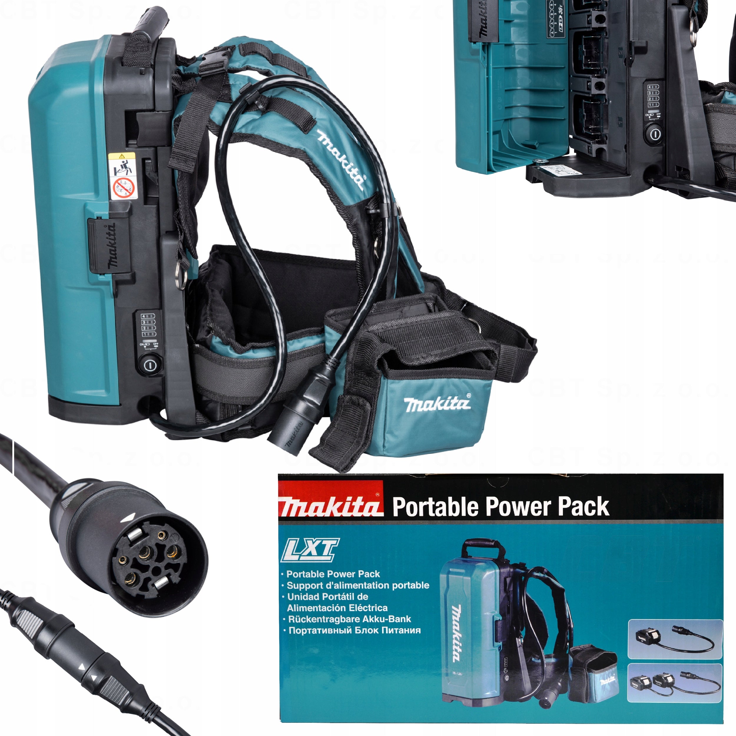 LXT POWER BACKPACK BATTERY POWER UNIT ADAPTERS 2 X 18 V