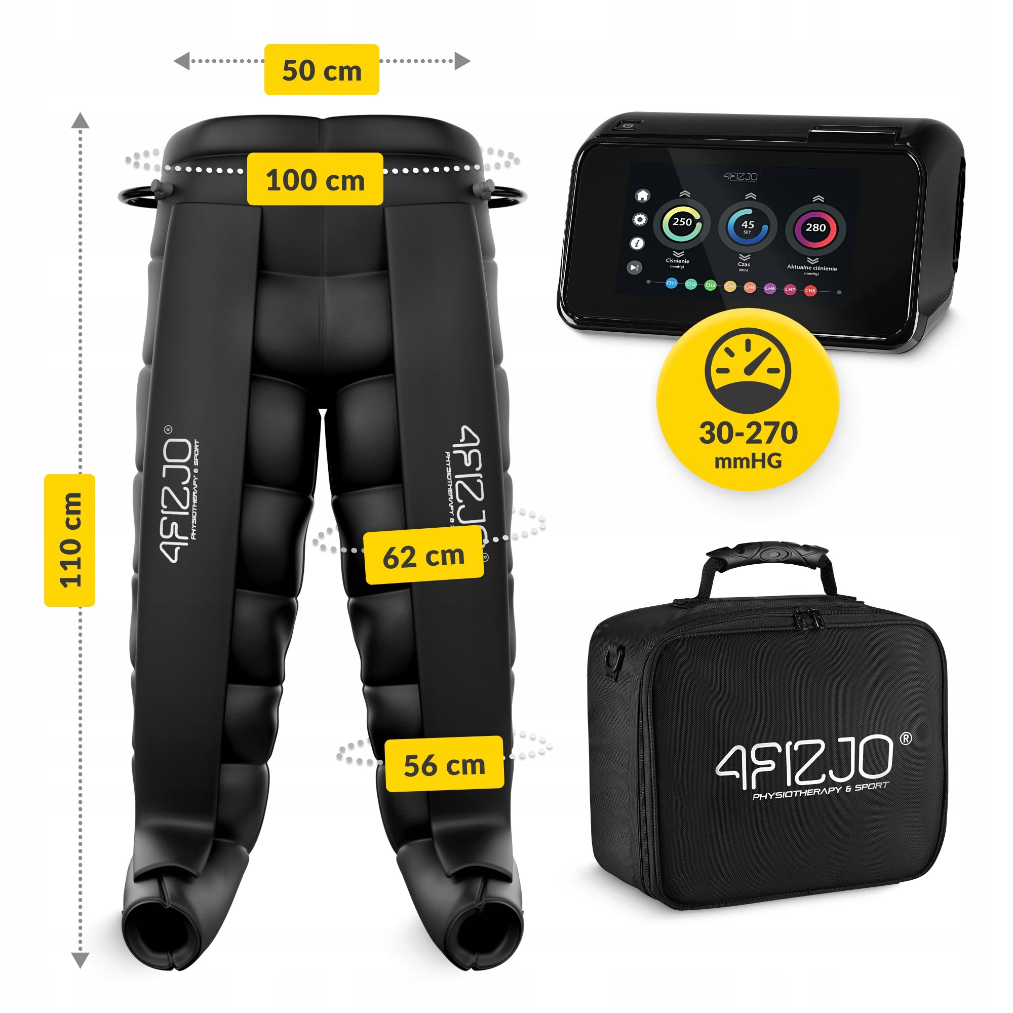 LYMPHATIC DRAINAGE APPARATUS FOR PRE-THERAPY LEG MASSAGER EVO 8-CHAMBER Packaging status original