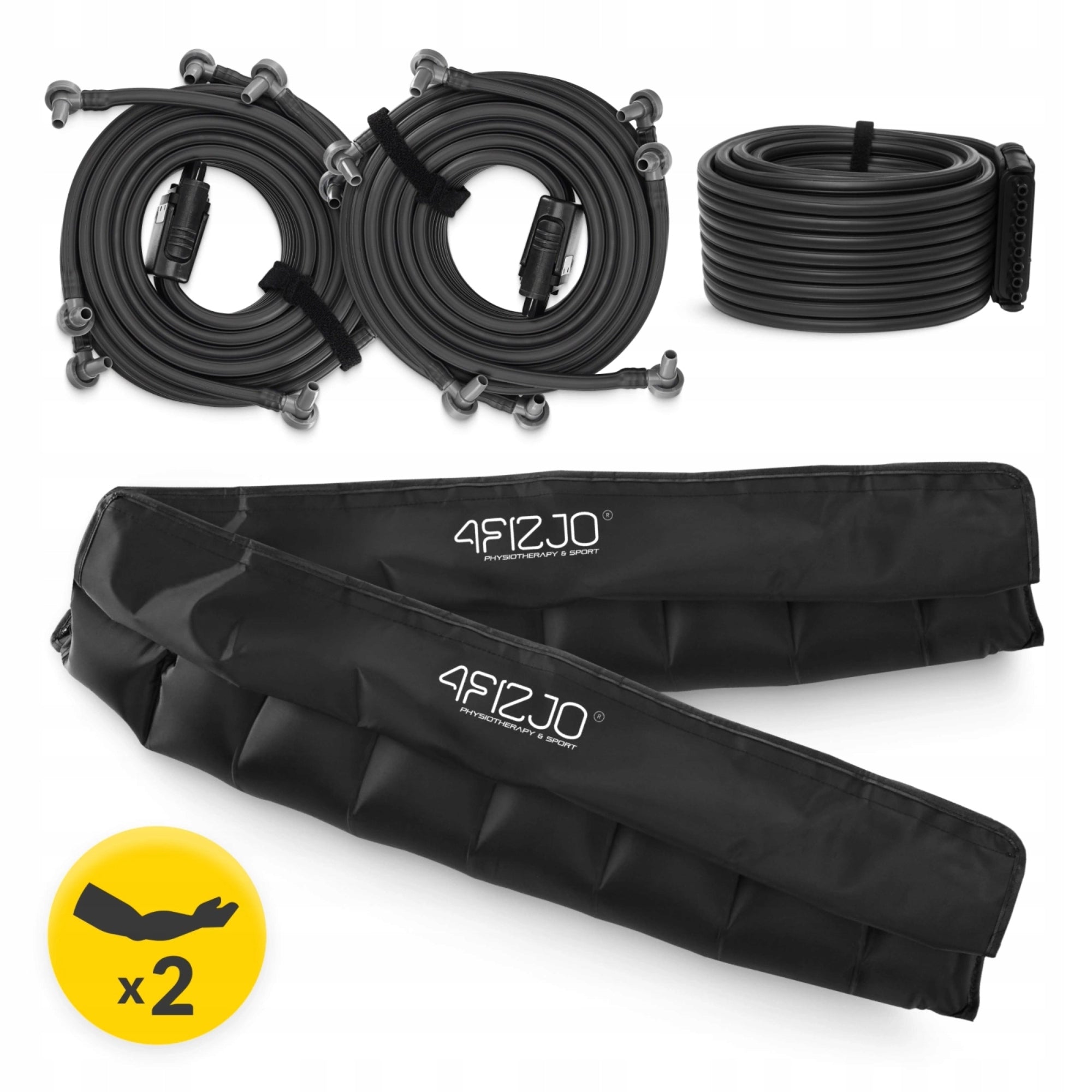 LYMPHATIC DRAINAGE SLEEVES DOUBLE HAND CUFFS C8 4FIZJO Packaging status original