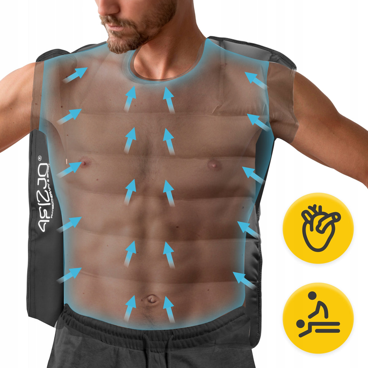 LYMPHATIC DRAINAGE VEST compression vest C6 4FIZJO Manufacturer code Kamizelka do presoterapii C6