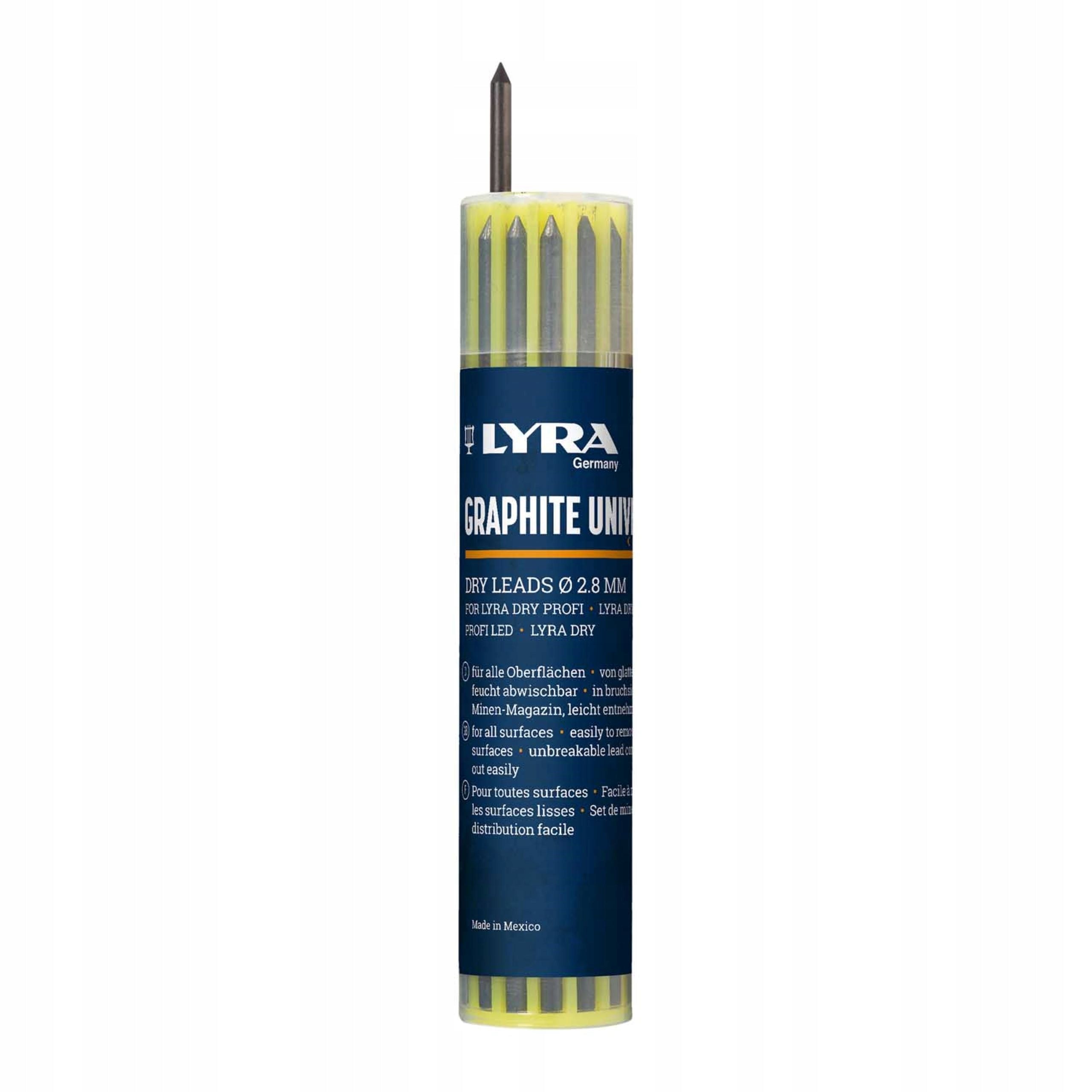 LYRA CARPENTER PENCIL MARKER BLACK GRAPHITE INSERTS 2 B SET EAN (GTIN) 5703019675706