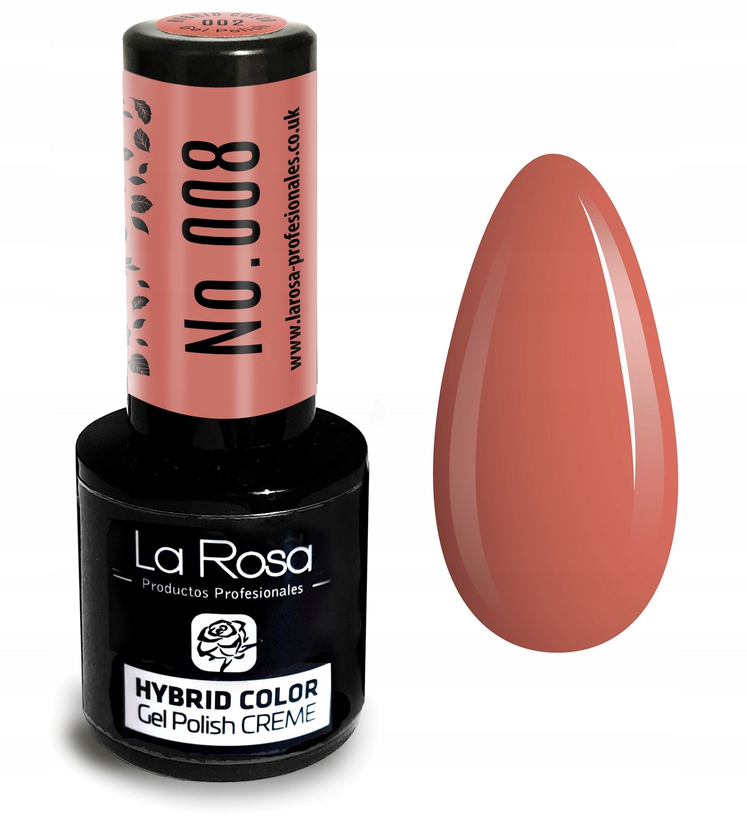 Hybrid-Nagellack La Rosa 008 Rasperry Rose, 9 ml 