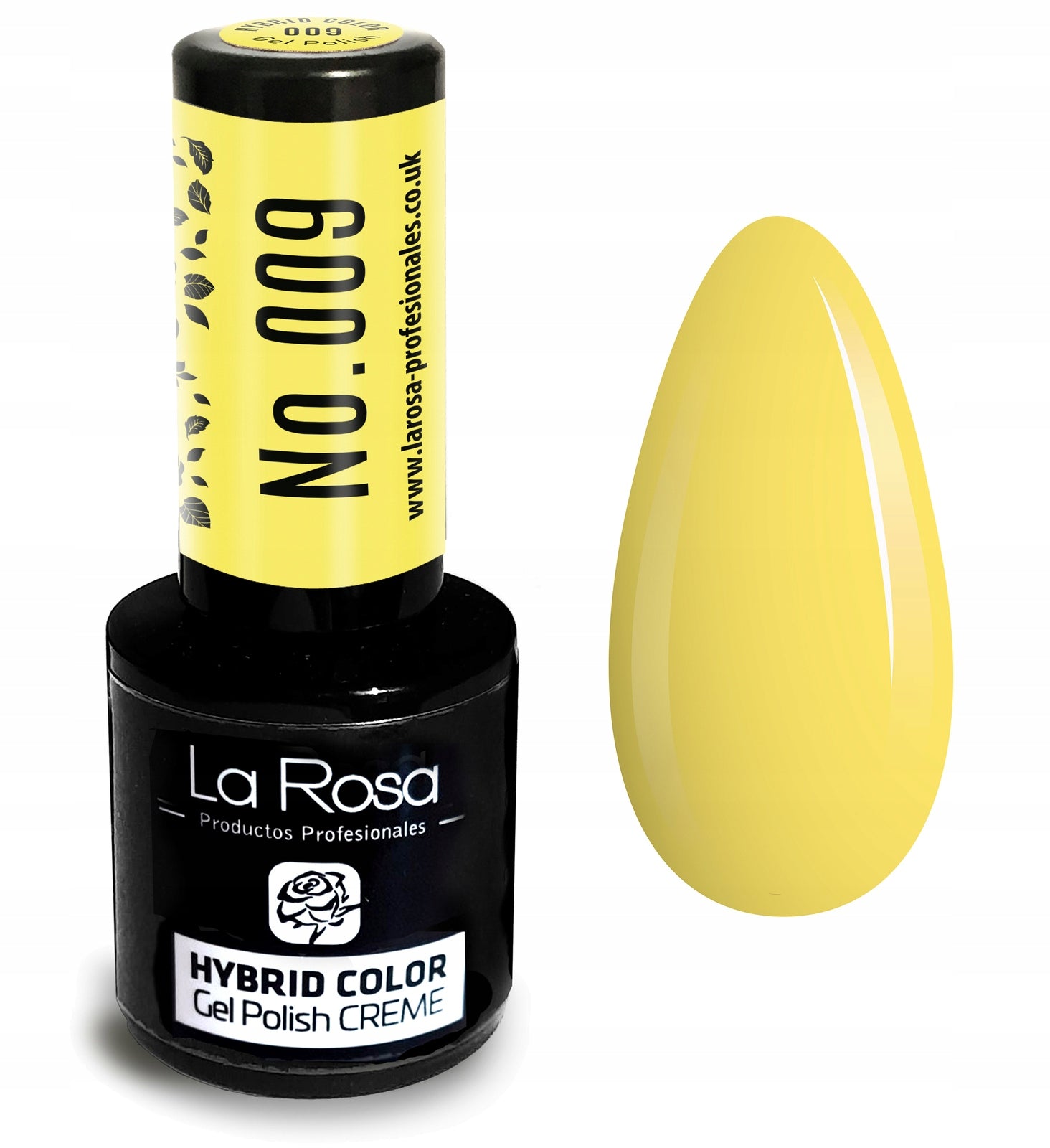 Hybrid-Nagellack La Rosa 009 Lemon, 9 ml 