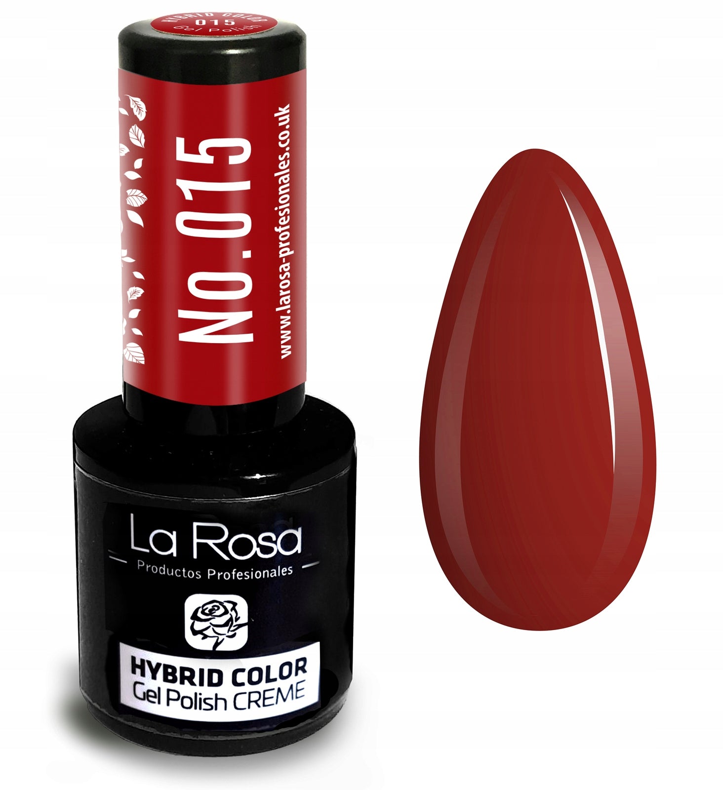 Hybrid-Nagellack La Rosa 015 Classic Red, 9 ml 