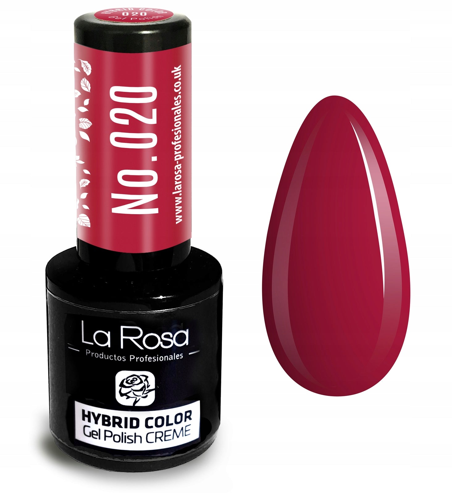 Hybrid-Nagellack La Rosa 020 Himbeere, 9 ml 