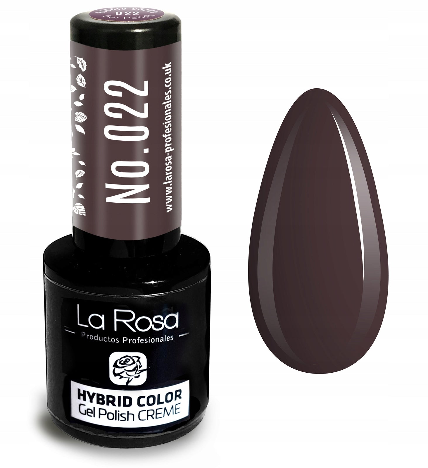 Hybrid-Nagellack La Rosa 022 Plum, 9 ml 