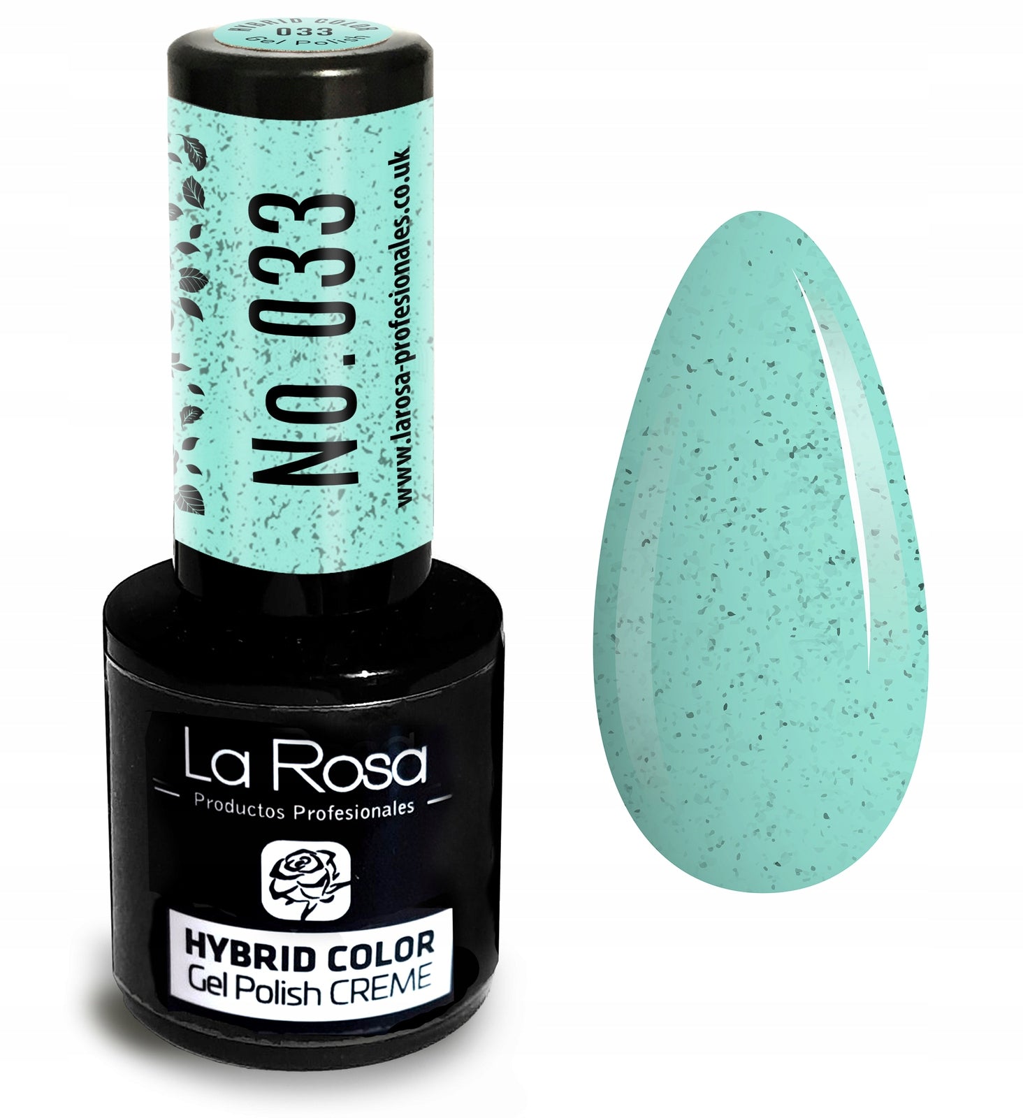 Hybrid-Nagellack La Rosa 033 Sandy Mint, 9 ml 