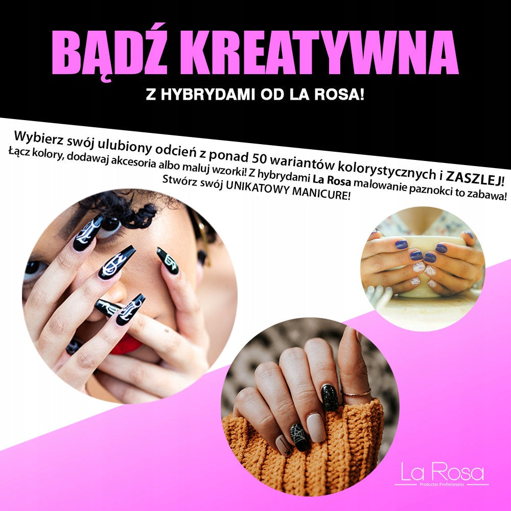 Hybrid-Nagellack La Rosa 035 Sandy Baby Pink, 9 ml 