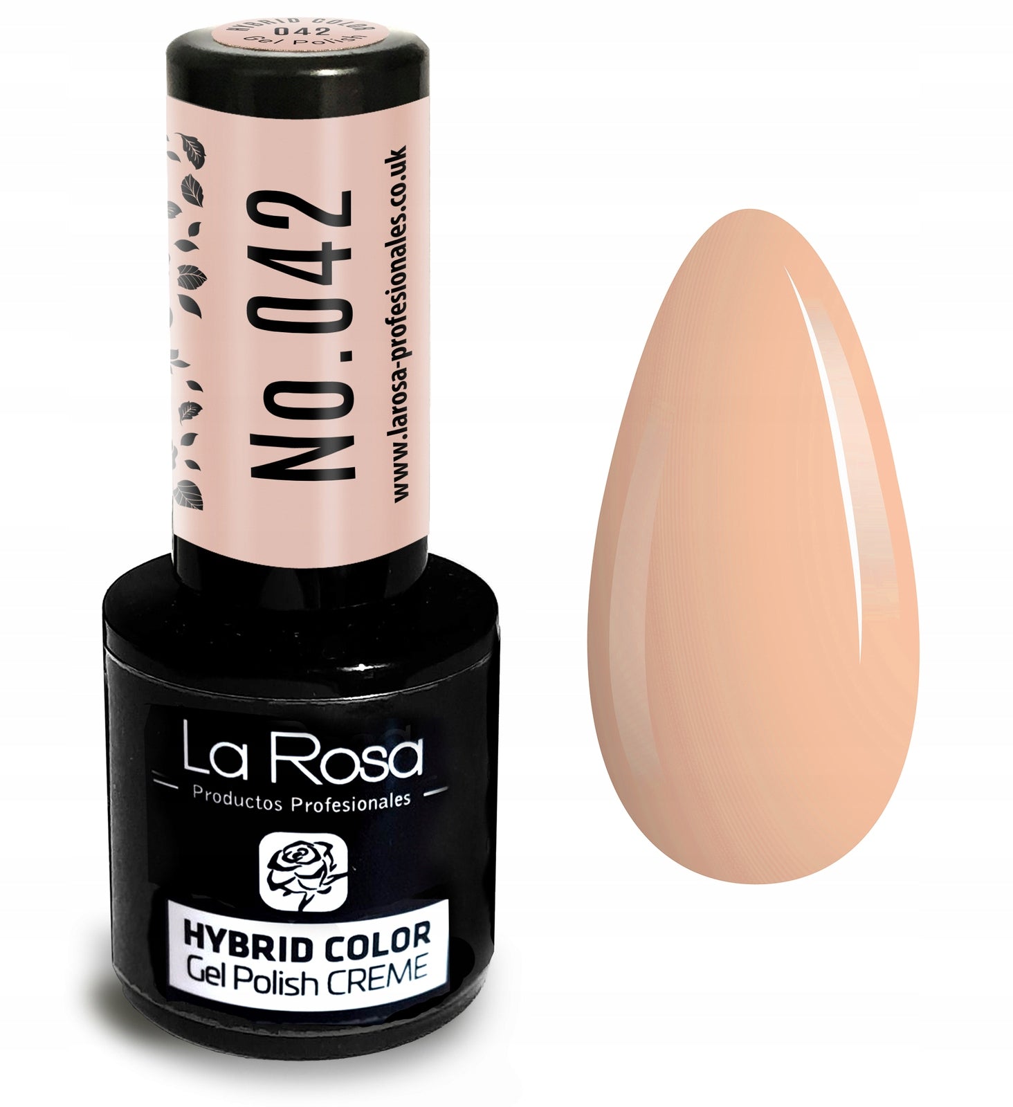 Hybrid-Nagellack La Rosa 042 Rosenquarz, 9 ml 