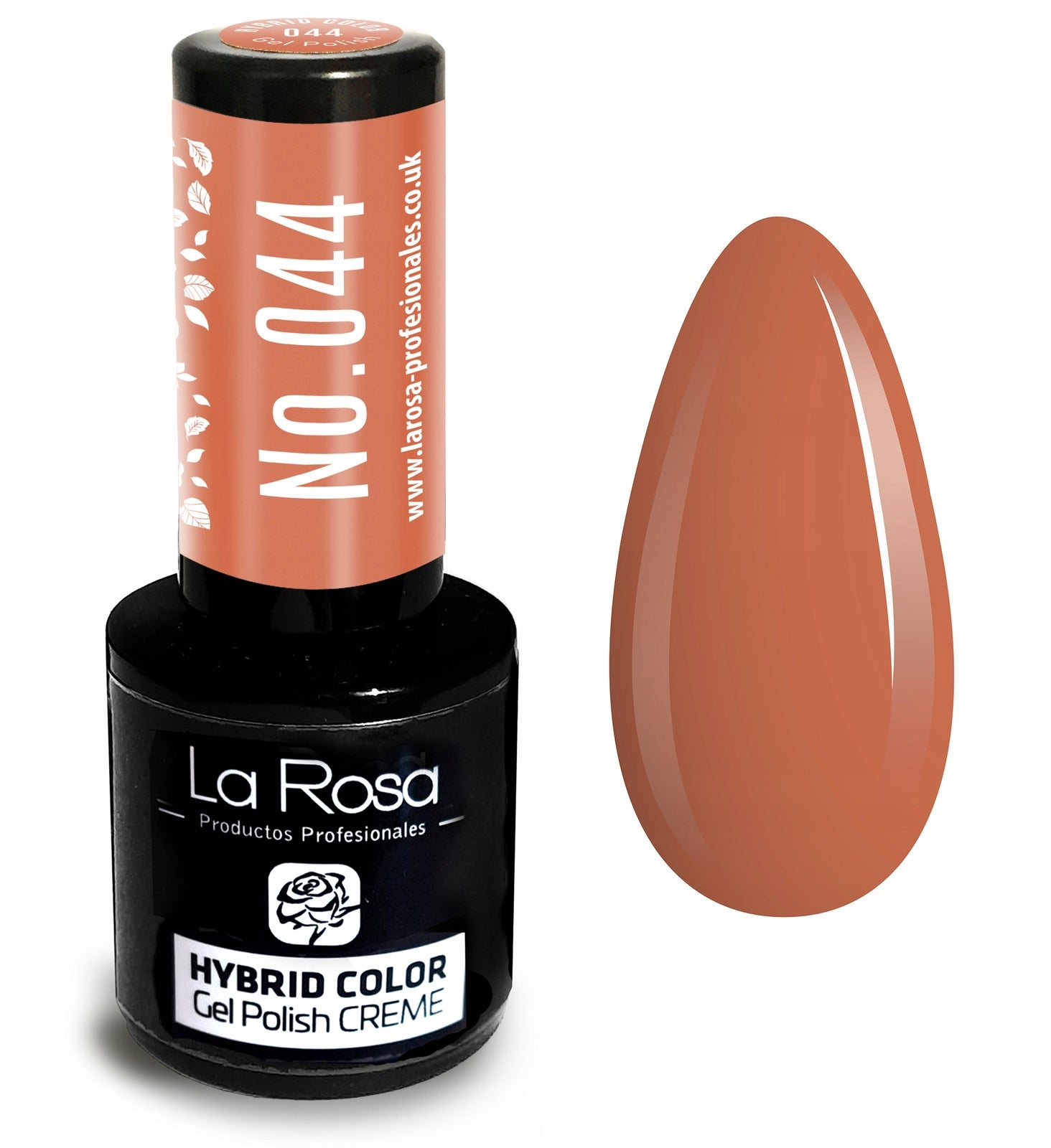 Hybrid-Nagellack La Rosa 044 Kaffee mit Milch, 9 ml 