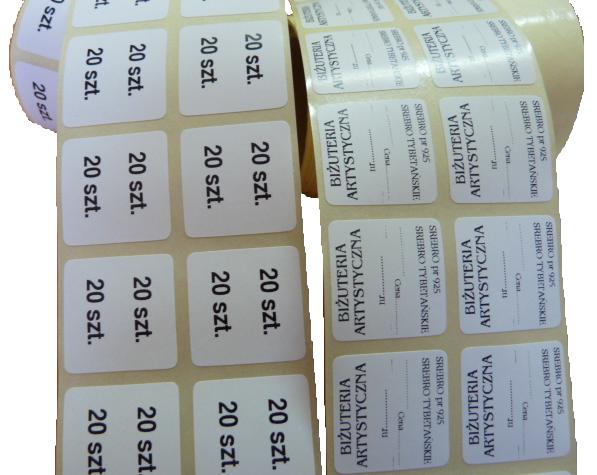 Label Stickers 36x35 Detachable FV Printing