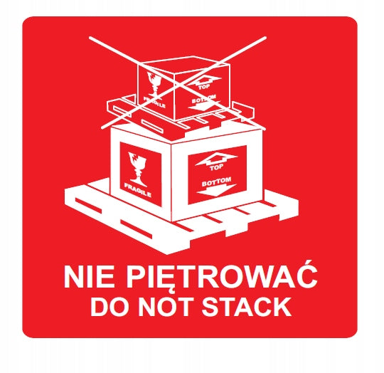 Label do not stack to not stack courier 500pcs