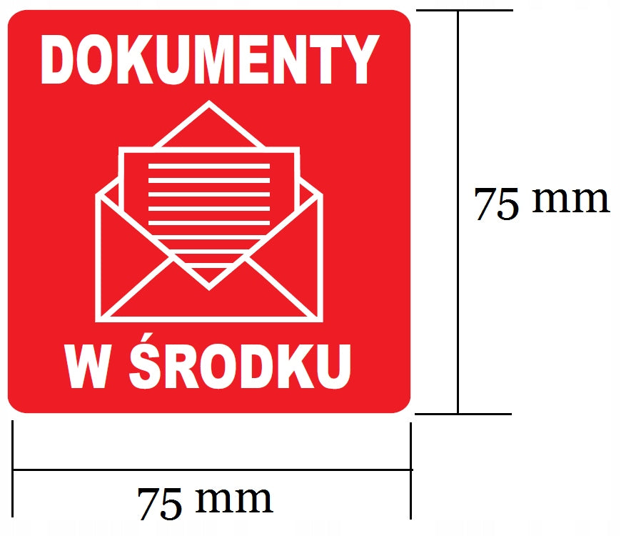 Label documents inside courier package 500pcs EAN (GTIN) 5903902655253