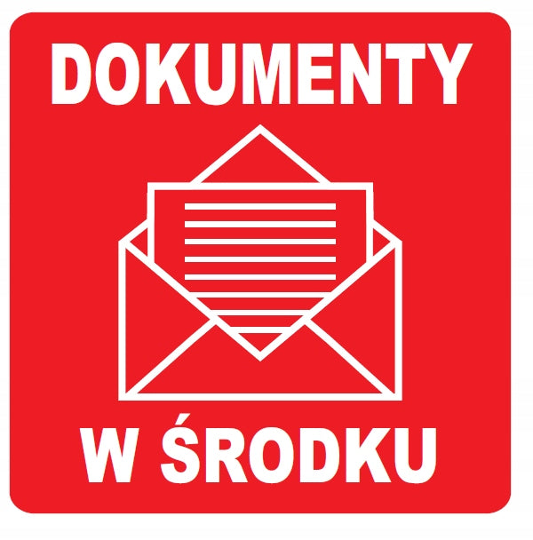 Label documents inside courier package 500pcs