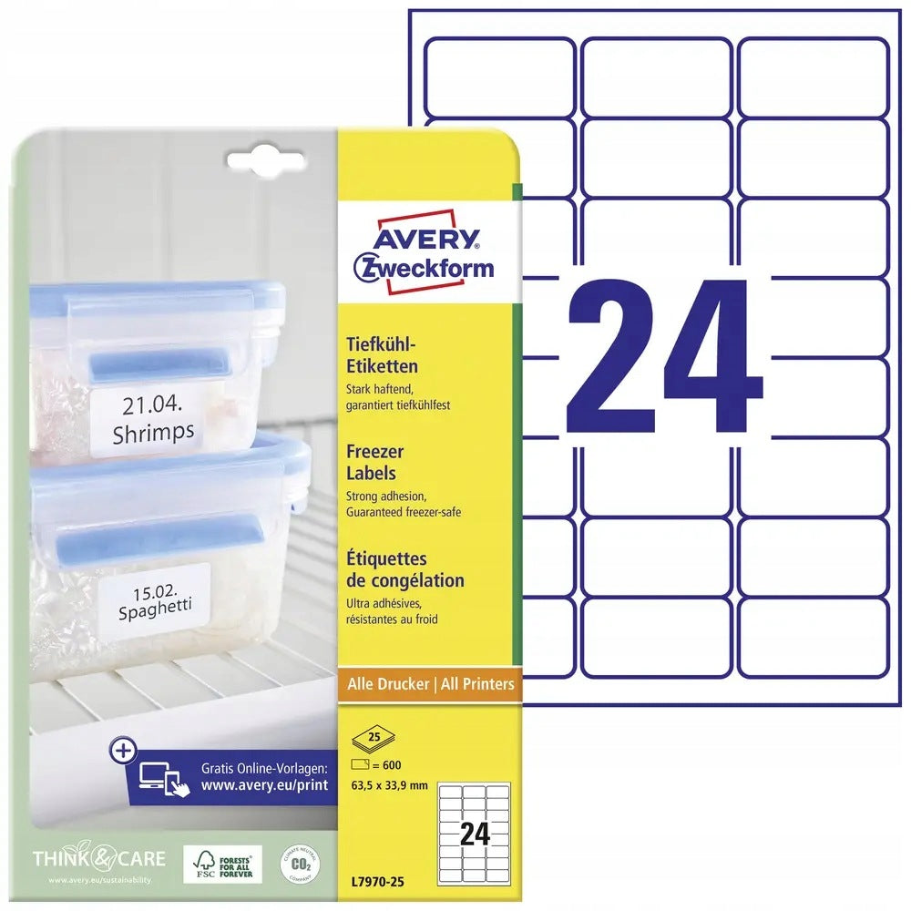 Label for Avery-Zweckform L7970-25